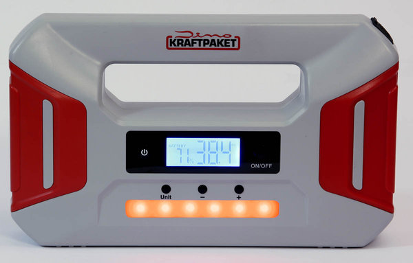 Dino KRAFTPAKET 12 V Starthilfegerät & Kompressor  / 600A / 16.000mAh / 136235