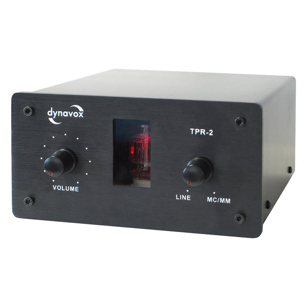 Dynavox TPR-2 Röhren Vorstufe/Vorverstärker / Phono MM+MC / Sound-Converter schwarz