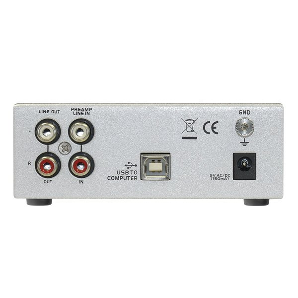 Dynavox UPR-2.0 silber USB-Phono-Vorverstärker für MM & MI- Tonabnehmer/206000