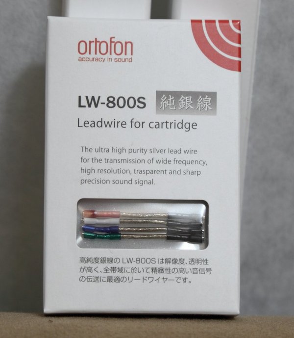 Ortofon LW-800S Headshell-Kabel 35mm (OFC Kupfer 99,99999%  & 4N Reinsilber 99,99%)