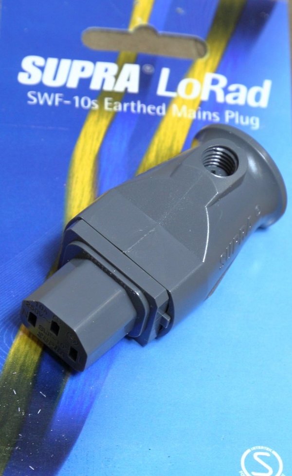 Supra Cables SWF-10S High-End Kaltgerätestecker 10A für Netzkabel-Konfektion