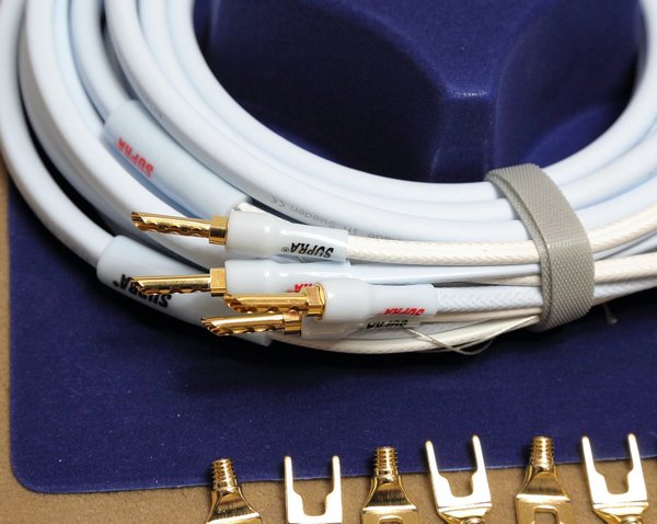 Supra Cables Lautsprecherkabel Ply 3.4S 2x 3.0m geschirmt konfektioniert CombiCon