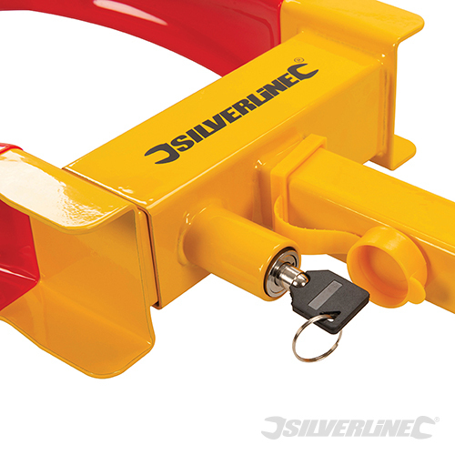 Silverline 950147 Einstellbare Radkralle / 2 Schlüssel 175–225 mm Diebstahlschutz