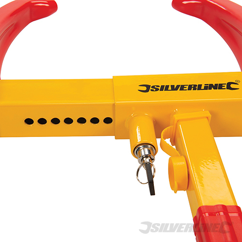 Silverline 950147 Einstellbare Radkralle / 2 Schlüssel 175–225 mm Diebstahlschutz