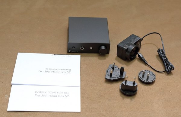 Pro-Ject Head Box S2 schwarz Kopfhörerverstärker 6,3 & 3,5 mm Klinke