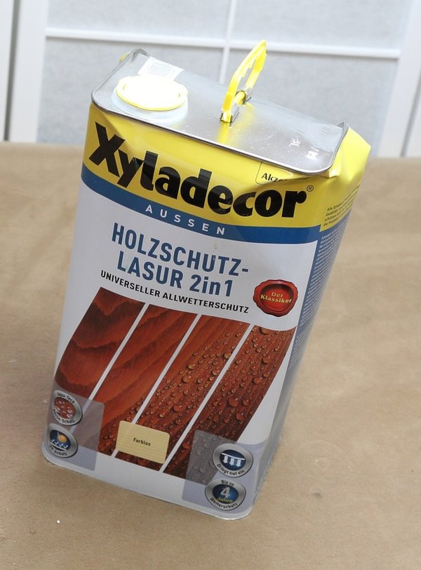 Xyladecor Holzschutzlasur 2in1 Aussen, 5 Liter, Farbton Farblos