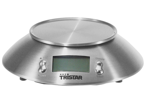 Tristar KW-2436 Digitale Küchenwaage 5 Kg mit Thermometer & Timer / edelstahl