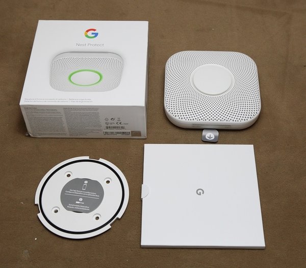 Google Nest Protect, Weiß, Smarter Rauchmelder / App ‎/ S3000BWIT