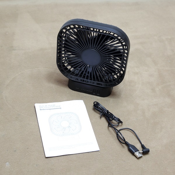 COMLIFE Ventilator mit magnetischem Unterlage , Akku, USB, Timer, 3 Stufen
