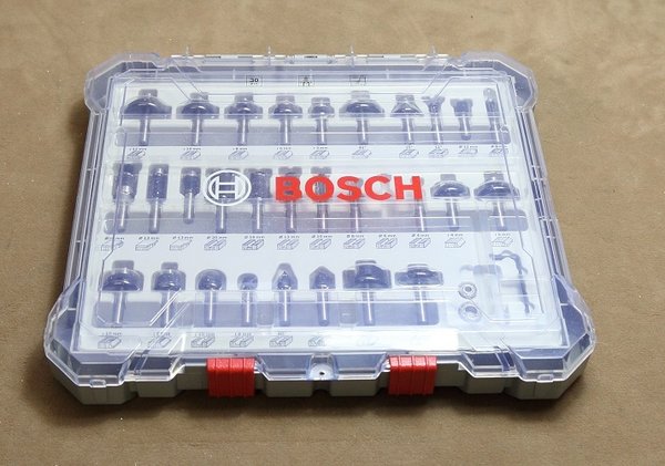 Bosch Professional 2607017475 29tlg. Fräser-Set für Oberfräse 8mm