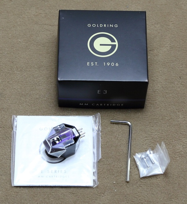 Goldring E3 violet MM-Tonabnehmersystem für Plattenspieler, hohe Feinauflösung