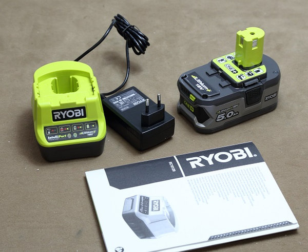 Ryobi 18V Akku Starter-Kit ONE+ 1x5,0 Ah + Schnelllader RC18120-150