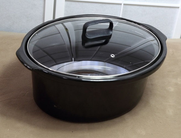 Crock-Pot Ersatz-Keramikschüssel mit Glasdeckel für Schongarer 7,5L CSC063X