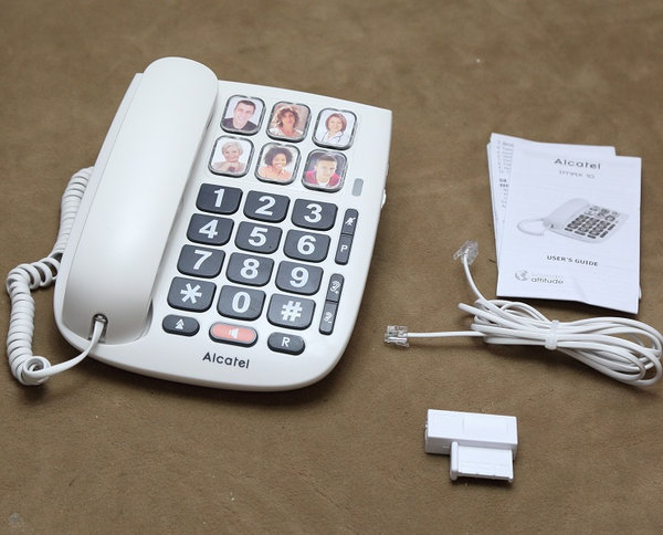 Alcatel TMAX 10 - Kabelgebundenes Telefon für Senioren, Weiß ATL1416459