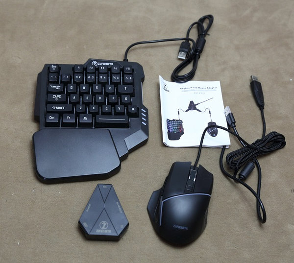ZJFKSDYX C91Pro Gaming Tastatur & Maus für N-Switch/Xbox One/PS4/PS3
