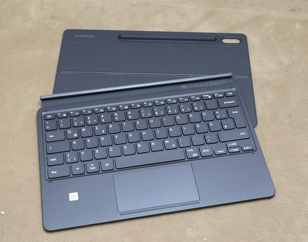 SAMSUNG POGO Book Cover Tastatur für Galaxy Tab S8+/S7+ EF-DT970BBGGDE